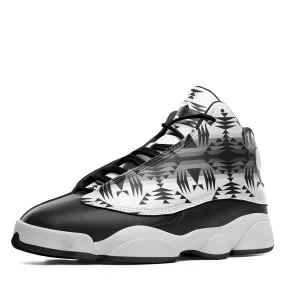 Between the Mountains White and Black Isstsokini Athletic Shoes