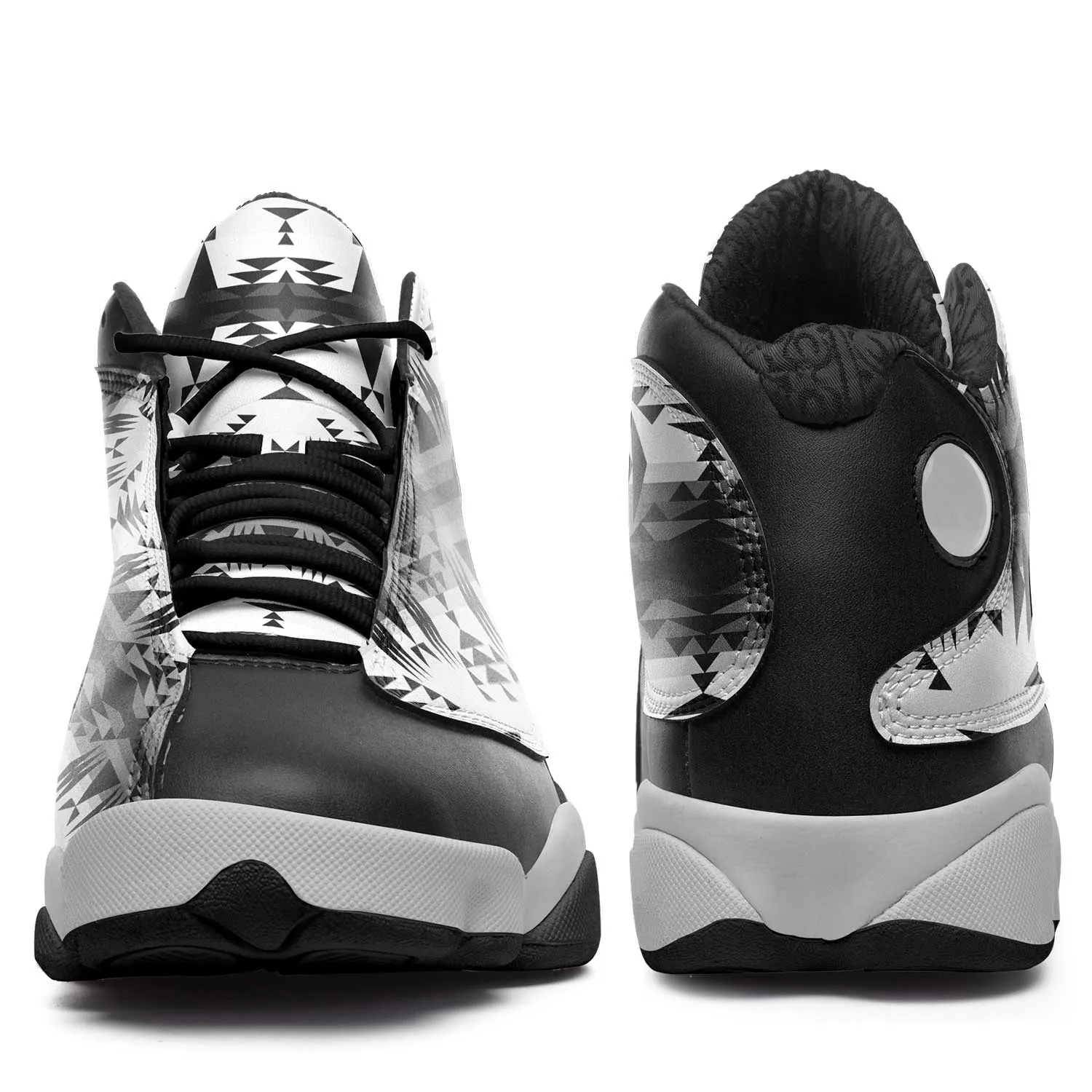 Between the Mountains White and Black Isstsokini Athletic Shoes