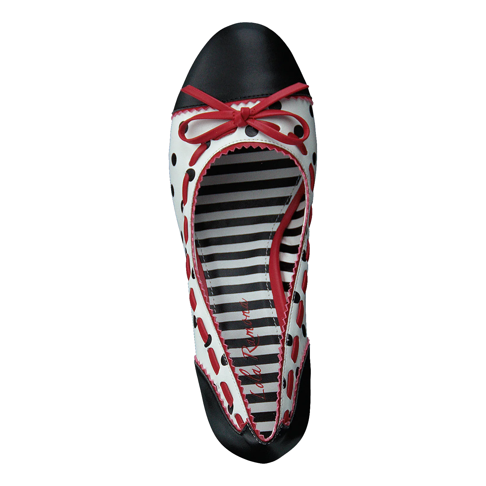 Cherry Fizzy Black/white/red - Dots