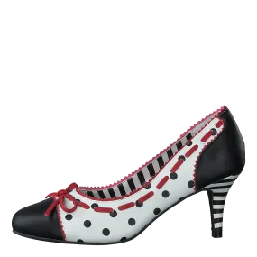 Cherry Fizzy Black/white/red - Dots