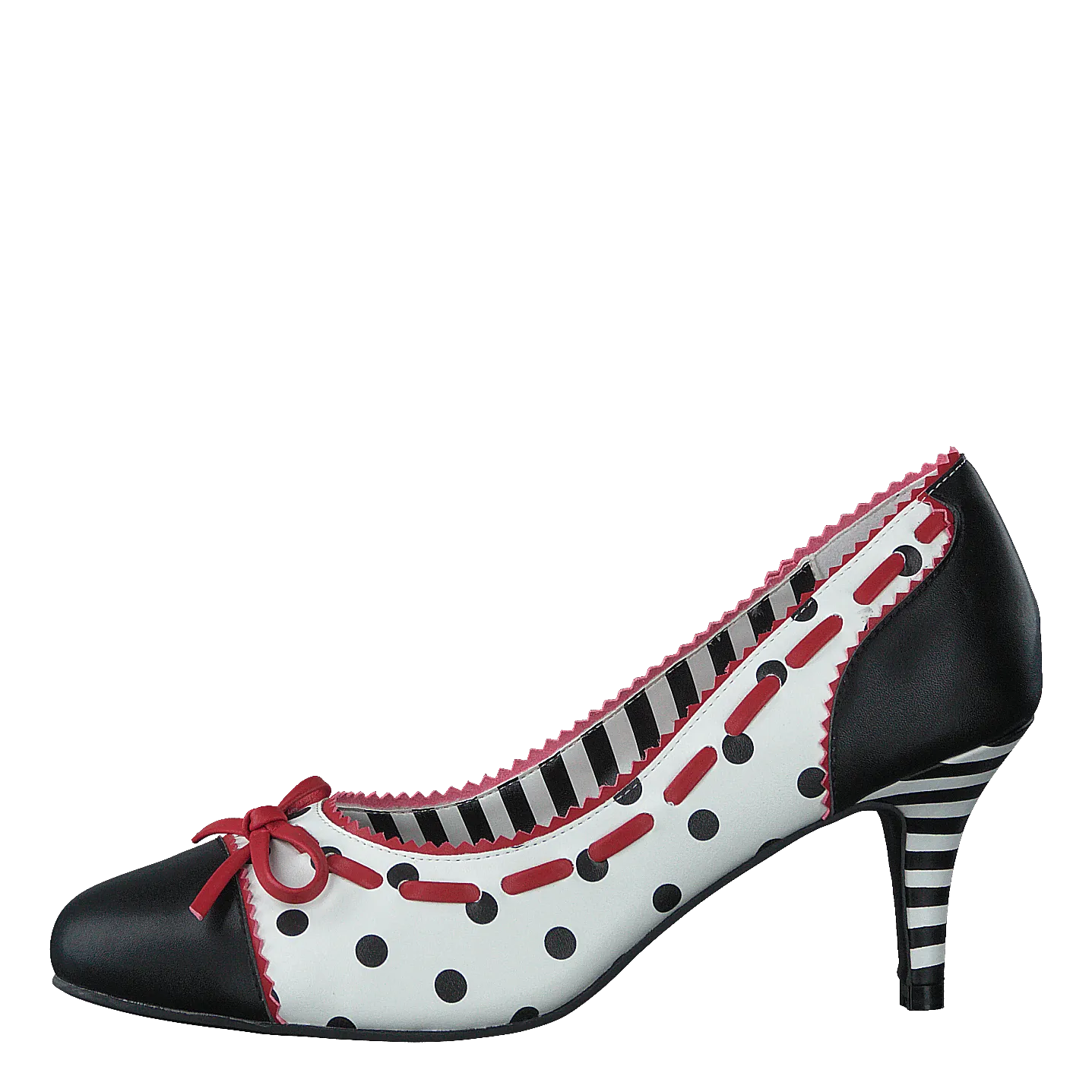 Cherry Fizzy Black/white/red - Dots