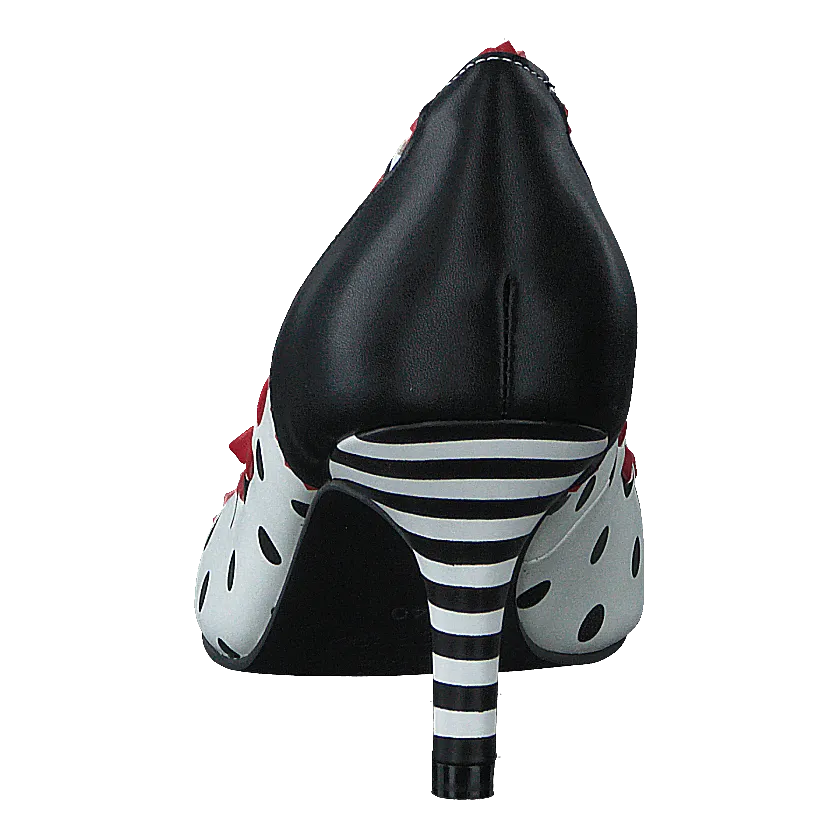 Cherry Fizzy Black/white/red - Dots