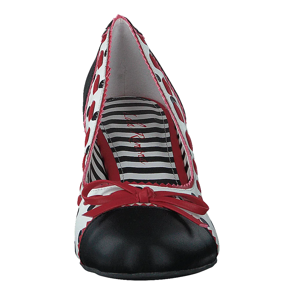 Cherry Fizzy Black/white/red - Dots
