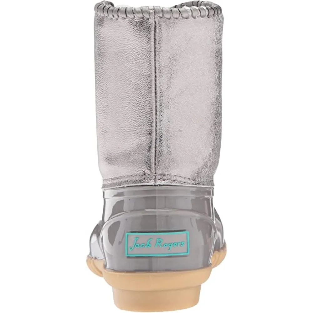 Chloe Metallic Dove Grey Jack Rogers Rain Boots