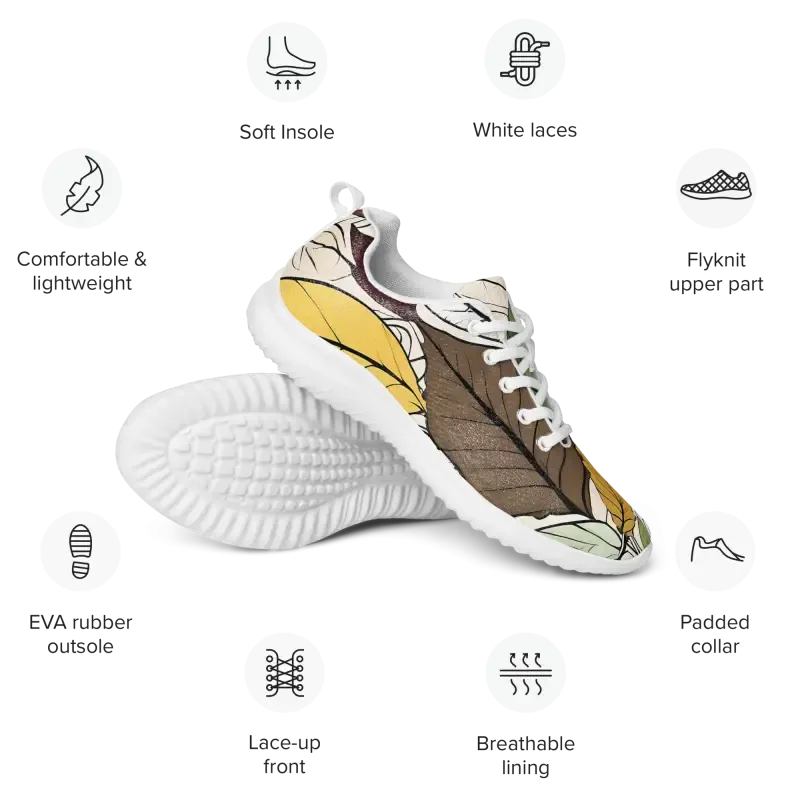 Dipaliz Men's Athletic Shoes Colored Leaves
