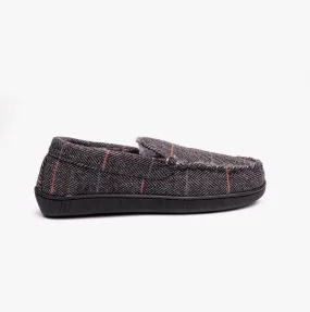 Dr Keller BURT Mens Full Slippers Grey