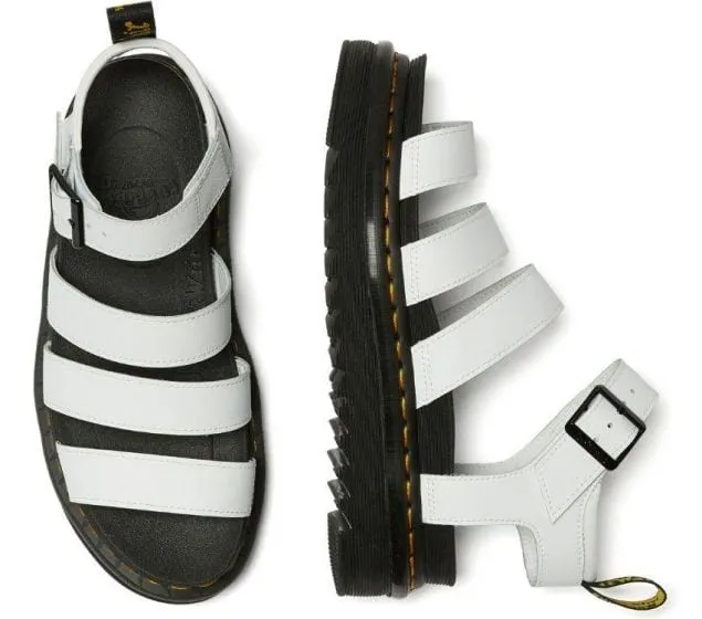 Dr Martens Blaire White Hydro Leather Sandal 25768100