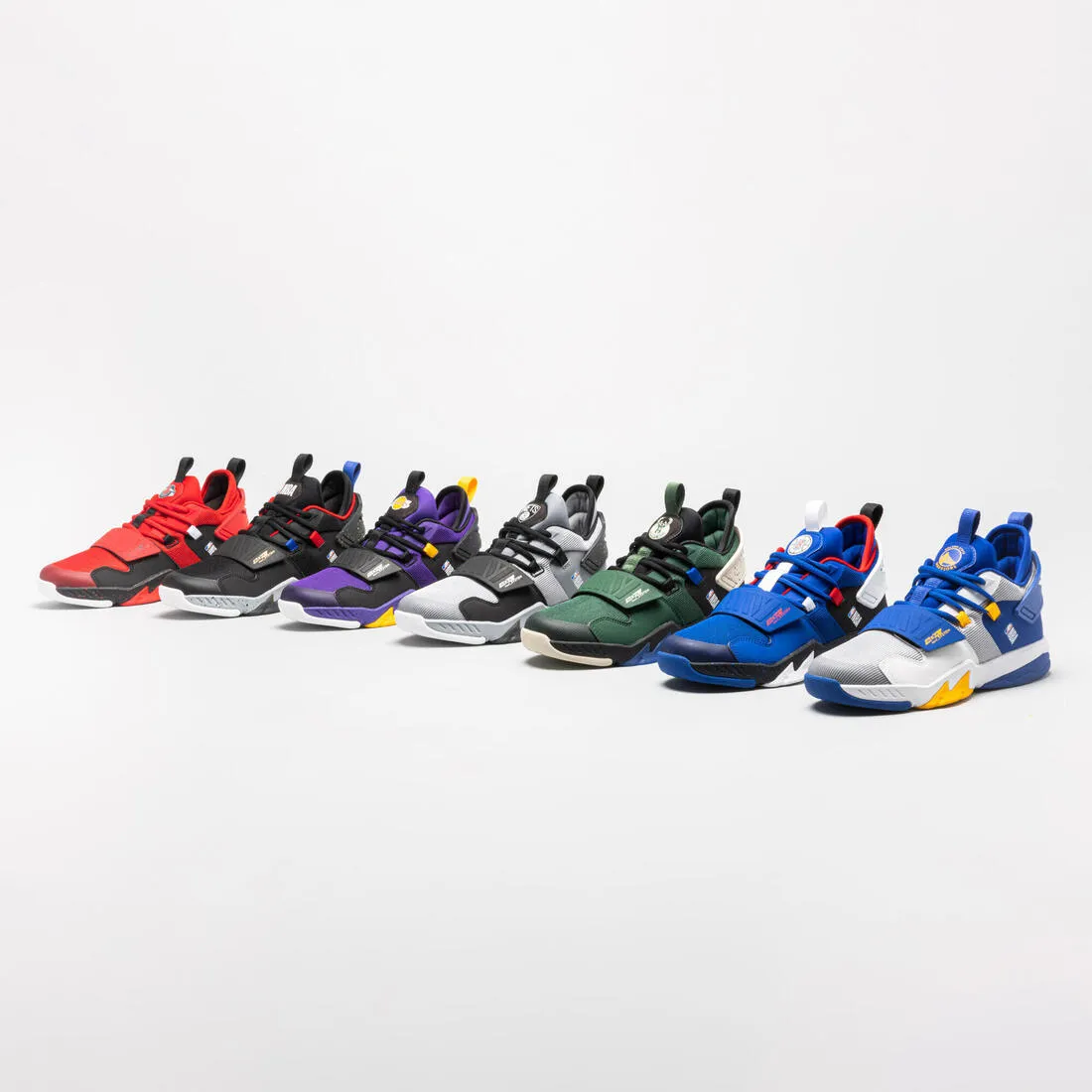 Kids' Intermediate Basketball Shoes SS500M - Purple/NBA Los Angeles Lakers
