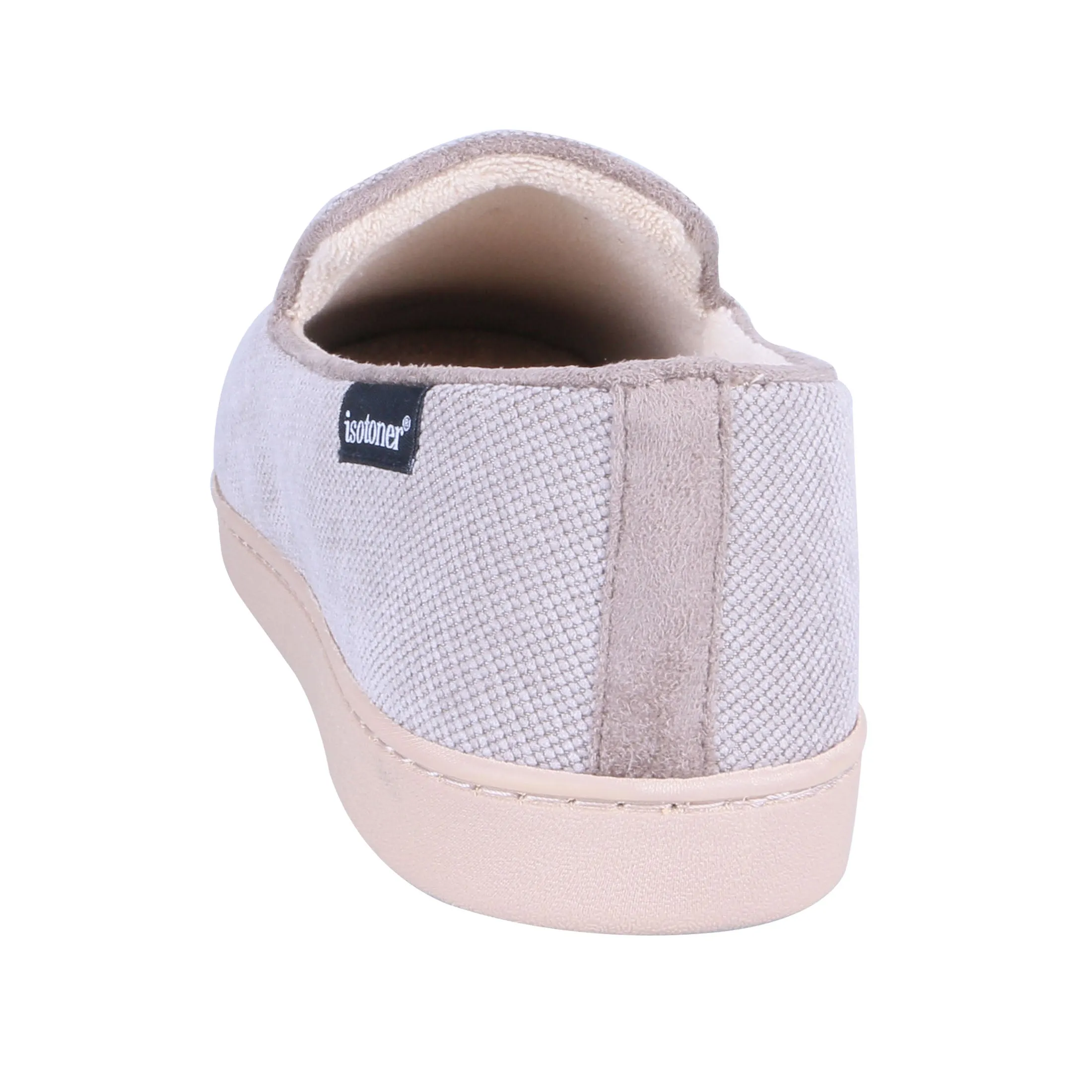 Men's Diamond Corduroy Loafer Slipper with Moisture Wicking and Gel Infused Memory Foam
