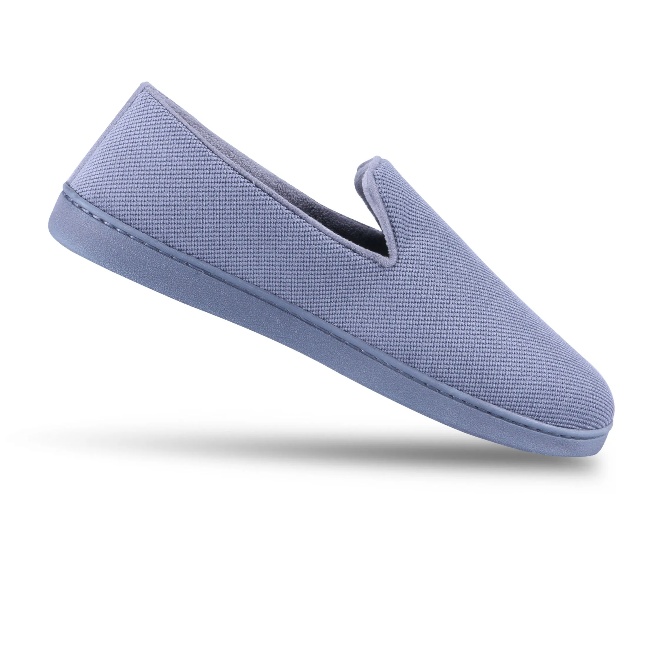 Men's Diamond Corduroy Loafer Slipper with Moisture Wicking and Gel Infused Memory Foam