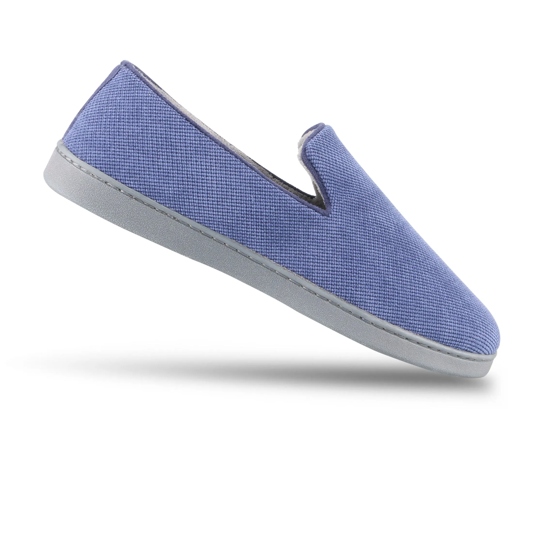 Men's Diamond Corduroy Loafer Slipper with Moisture Wicking and Gel Infused Memory Foam