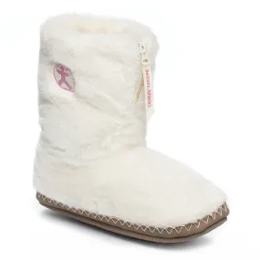 Monroe - Faux Fur Slipper Boot - Cream / Moonrock
