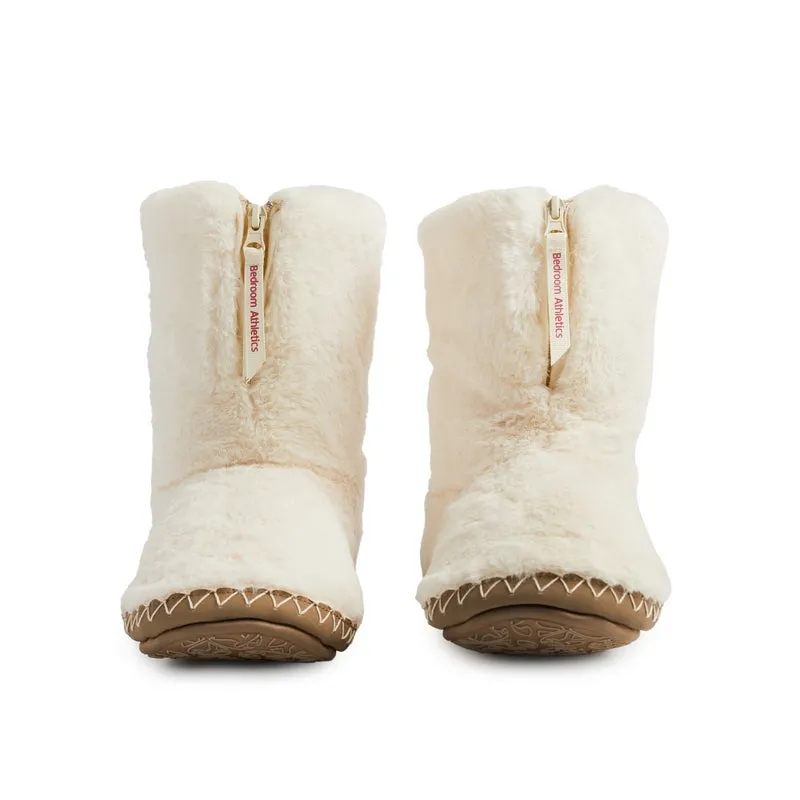 Monroe - Faux Fur Slipper Boot - Cream / Moonrock