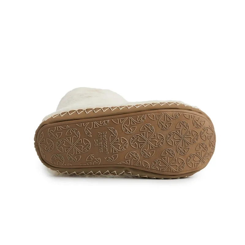 Monroe - Faux Fur Slipper Boot - Cream / Moonrock