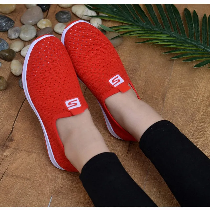 Non Slip Vulcanized Sneaker Mesh Shoes