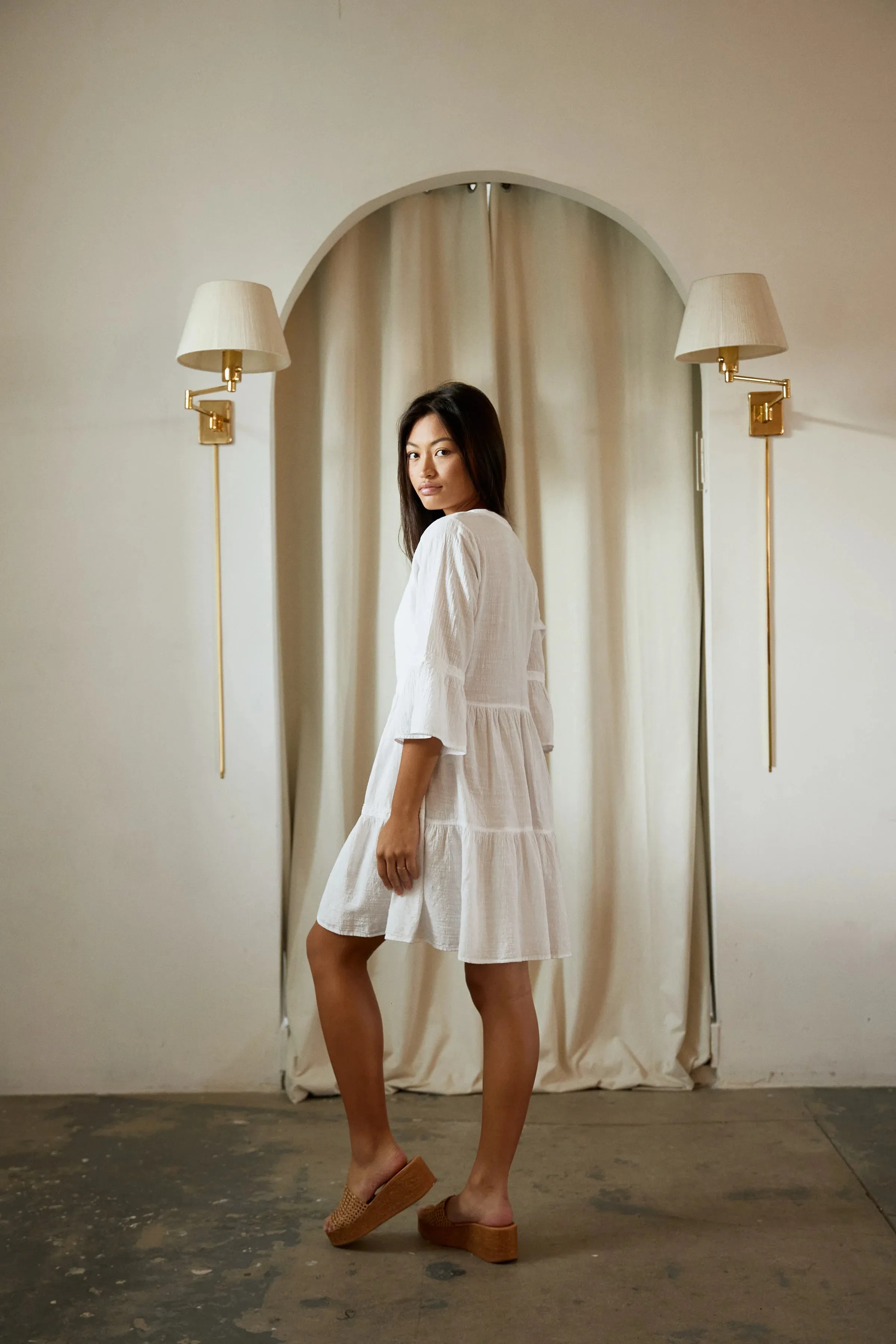 Tiffani Dress in White