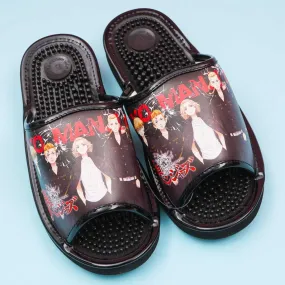 Tokyo Revengers Acupressure Sandals - Black / Large