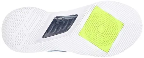 Under Armour Boys' Grade School Curry 5 Basketball Shoe, Moroccan Blue (401)/White, 7